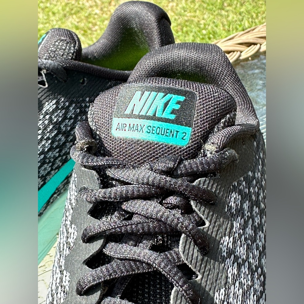 Nike Air Max Black & Teal Running Shoes, Air Max Sequent 2, excellent condition - Picture 2 of 15